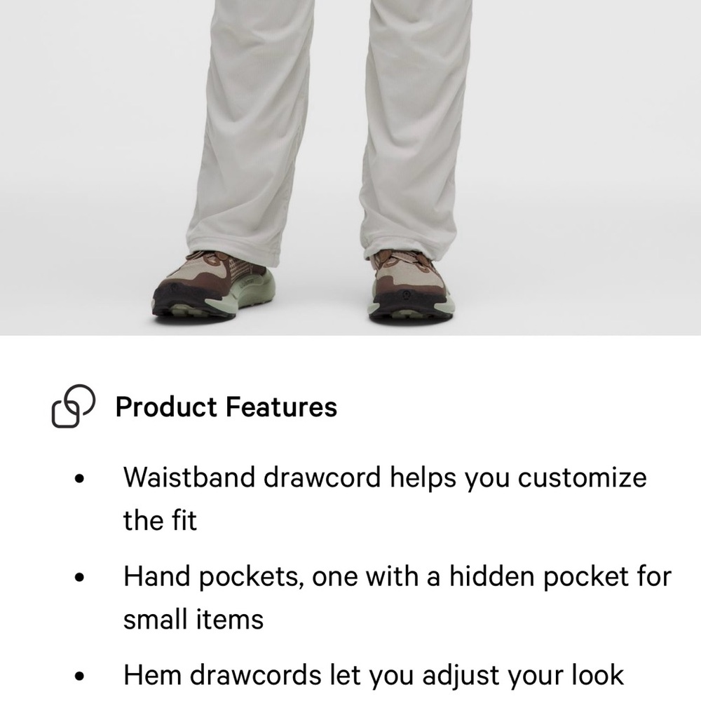 lululemon gray Dance studio pants sz 4 regular mid rise full length retail: $128 - Picture 15 of 16